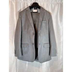 Boys Boccaccio Uomo Gray 3 Piece Suit Vest Jacket Pants‎ Kids Outfit size 14